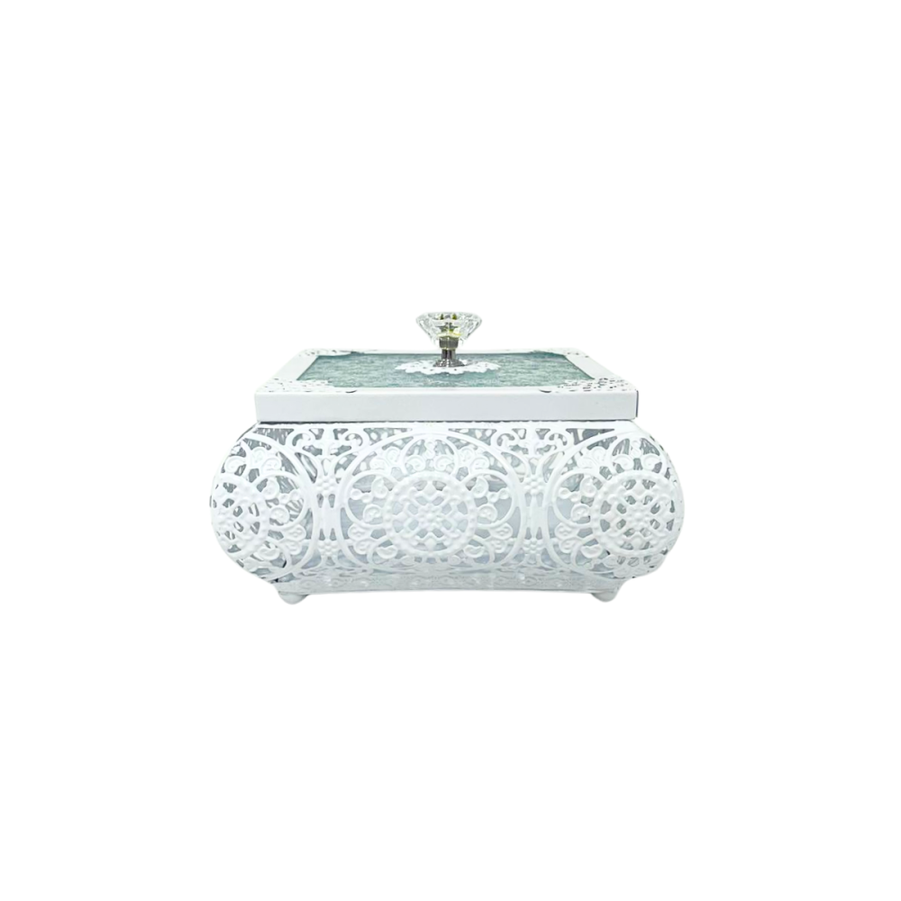 صندوق حديد للهدايا و تقديم الضيافة مربع