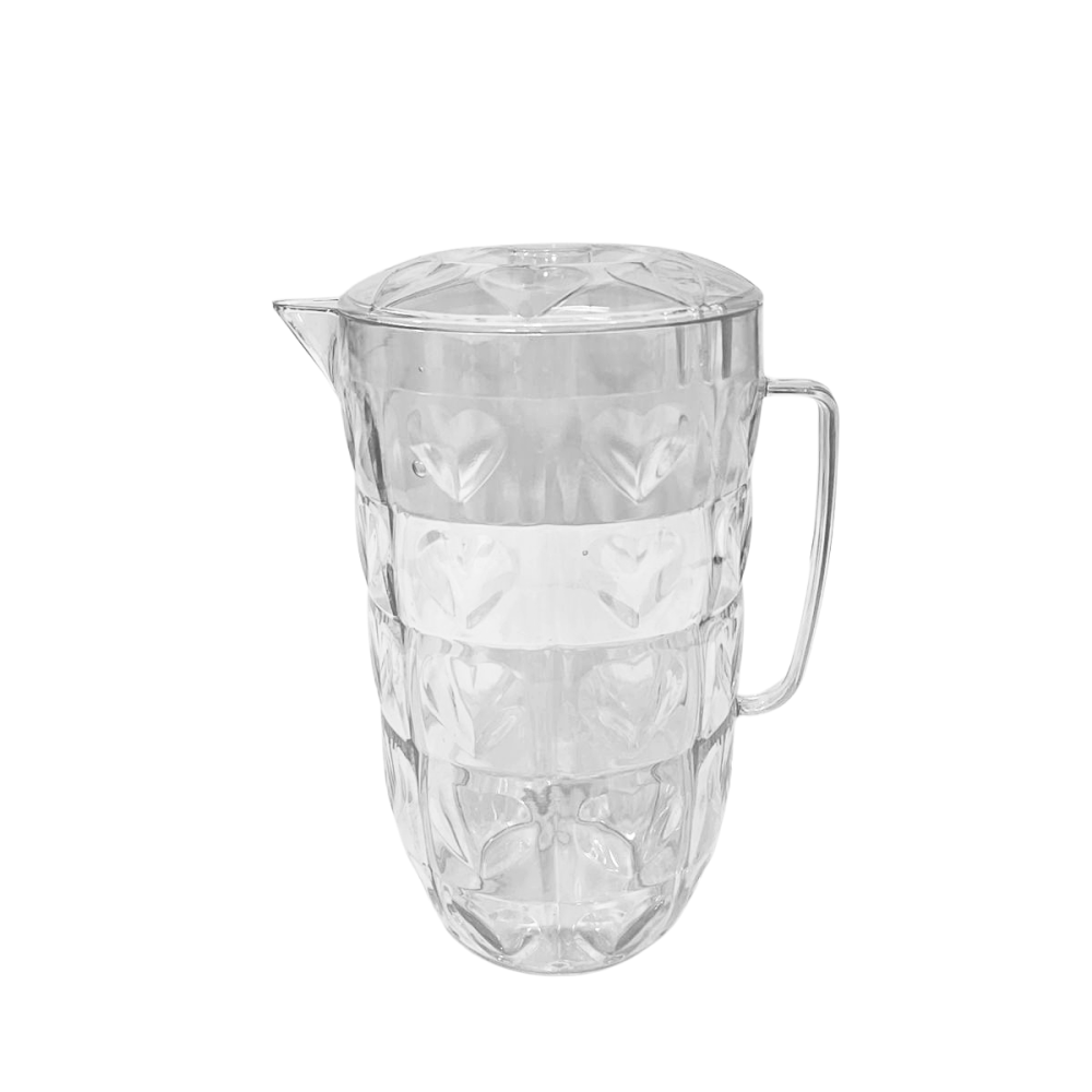 جيك ماء بلاستيك شفاف كبير