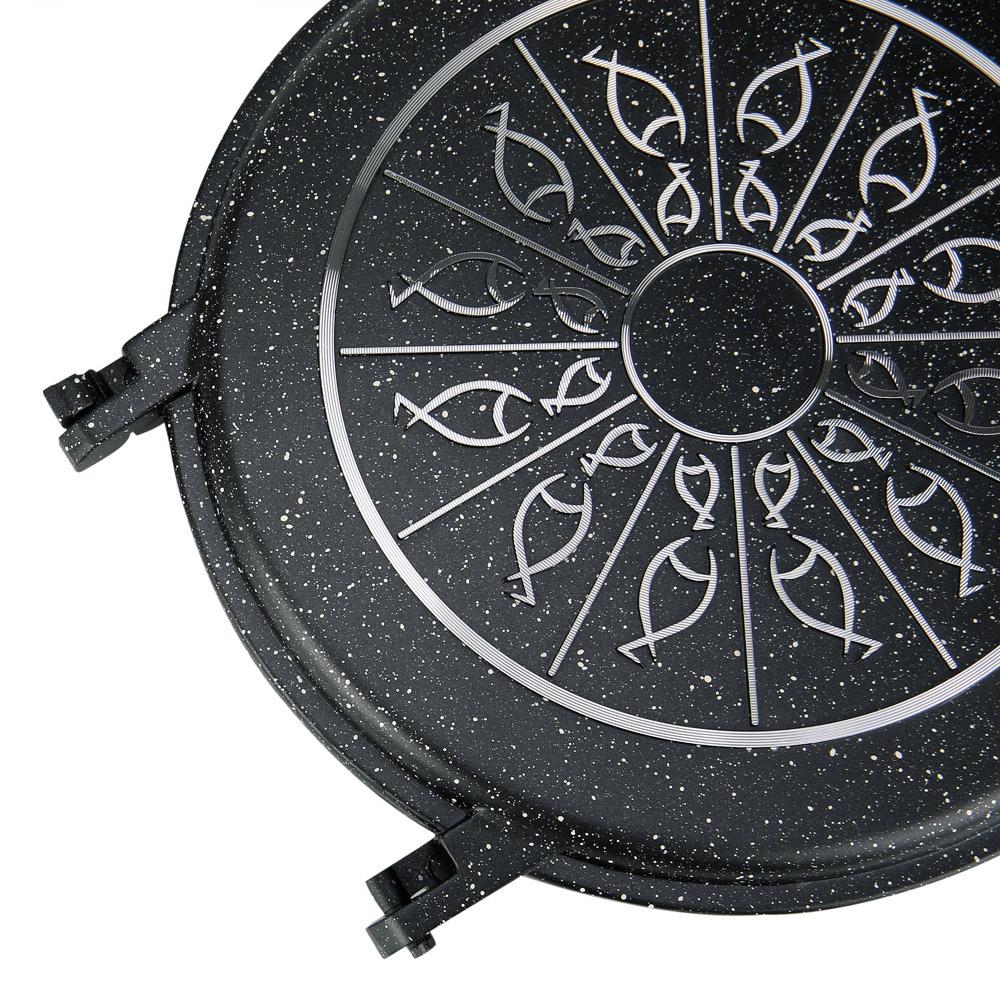 مقلاة طبخ مزدوجة دائرية بطبقة سيراميك داخلية 28 سم