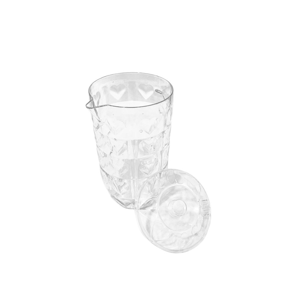 جيك ماء بلاستيك شفاف كبير