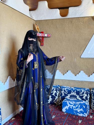 باكج غزاله النجدي اللون الازرق ٤ قطع