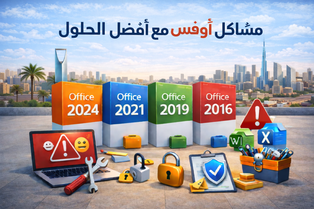 اشهر مشاكل أوفيس الشائعة مع أفضل الحلول