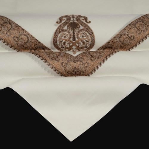 شال باشمينا ملكي فاخرصوف كشميري 100% - بتصميم السيفين والنخلة اصدار 2026