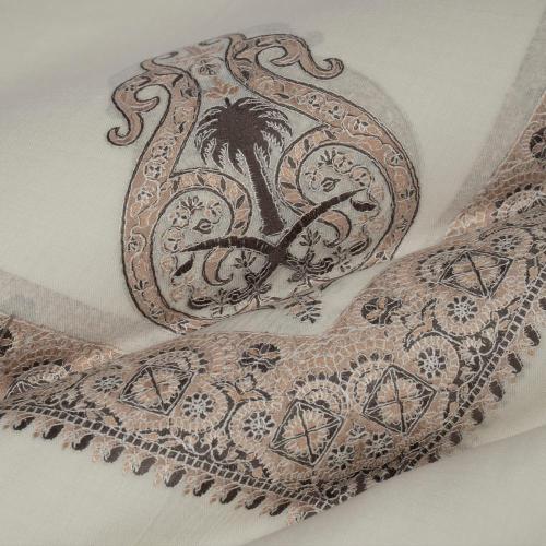 شال باشمينا ملكي فاخرصوف كشميري 100% - بتصميم السيفين والنخلة اصدار 2026