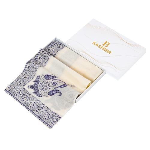 غترة كشميري صوف 100٪ من باشمينا موديل B2 لون كحلي آخر اصدار 2025