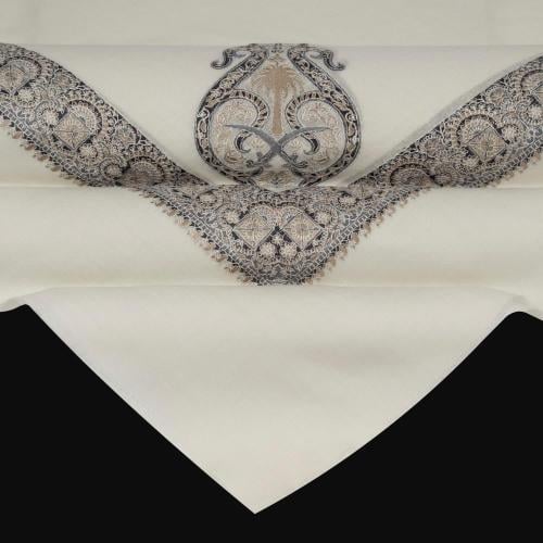 شال باشمينا ملكي فاخرصوف كشميري 100% - بتصميم السيفين والنخلة اصدار 2026