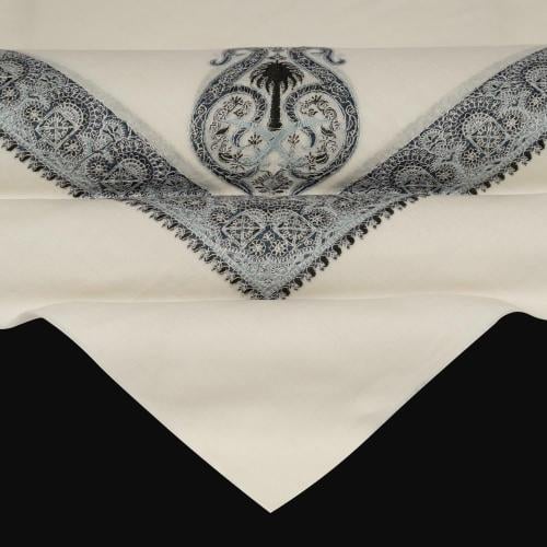 شال باشمينا ملكي فاخرصوف كشميري 100% - بتصميم السيفين والنخلة اصدار 2026