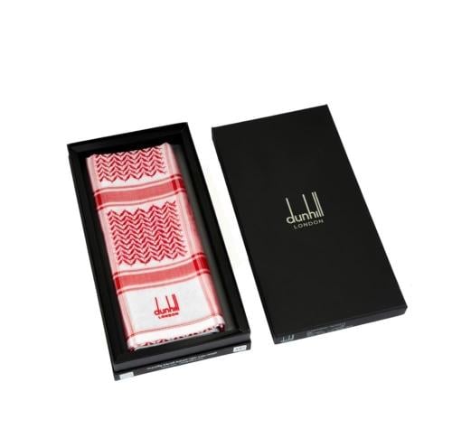 شماغ دنهل احمر كلاسيك صناعة انجليزي اصلي اصدار 2025 DUNHILL