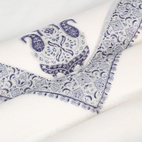 غترة كشميري صوف 100٪ من باشمينا موديل B2 لون كحلي آخر اصدار 2025