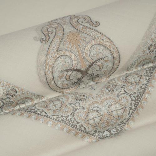 شال باشمينا ملكي فاخرصوف كشميري 100% - بتصميم السيفين والنخلة اصدار 2026