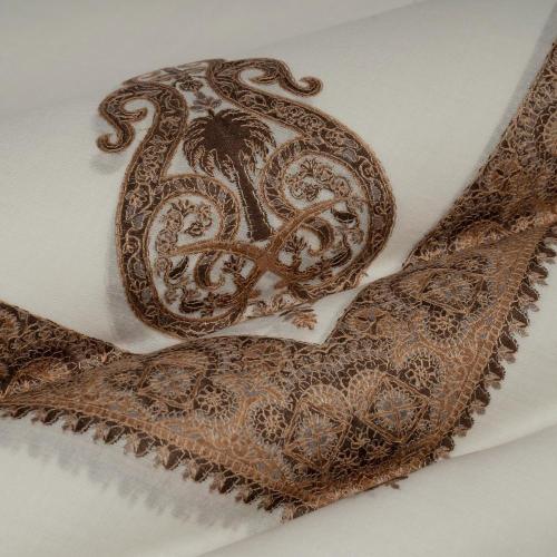 شال باشمينا ملكي فاخرصوف كشميري 100% - بتصميم السيفين والنخلة اصدار 2026