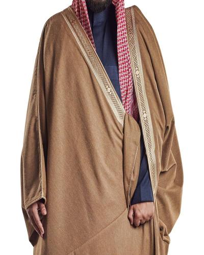 بشت شتوي ملكي لون بيج