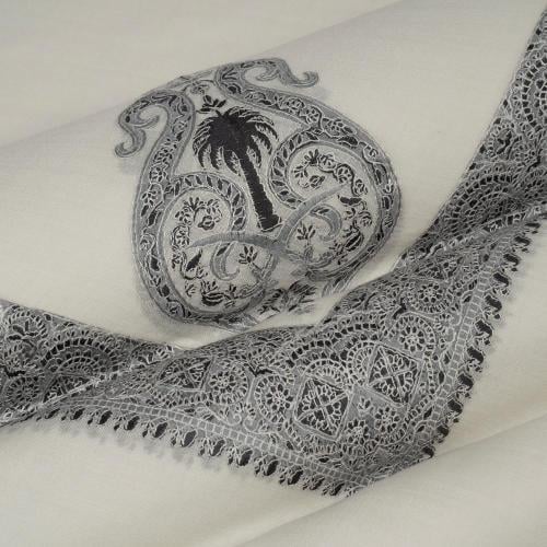 شال باشمينا ملكي فاخرصوف كشميري 100% - بتصميم السيفين والنخلة اصدار 2026