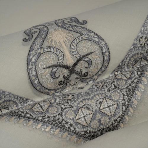 شال باشمينا ملكي فاخرصوف كشميري 100% - بتصميم السيفين والنخلة اصدار 2026