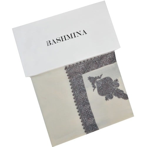 غتره باشمينا الشتويه موديل 2024 لون رمادي