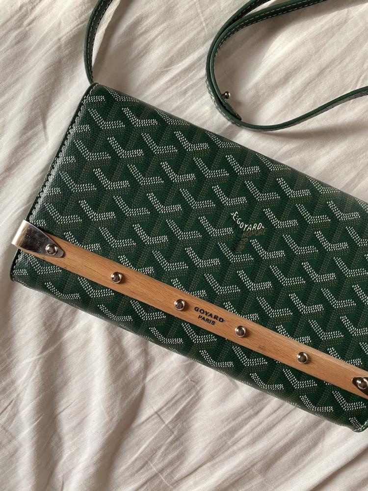 GOYARD Monte-Carlo PM Clutch green