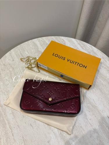 LV wallet cross body- Burgundy