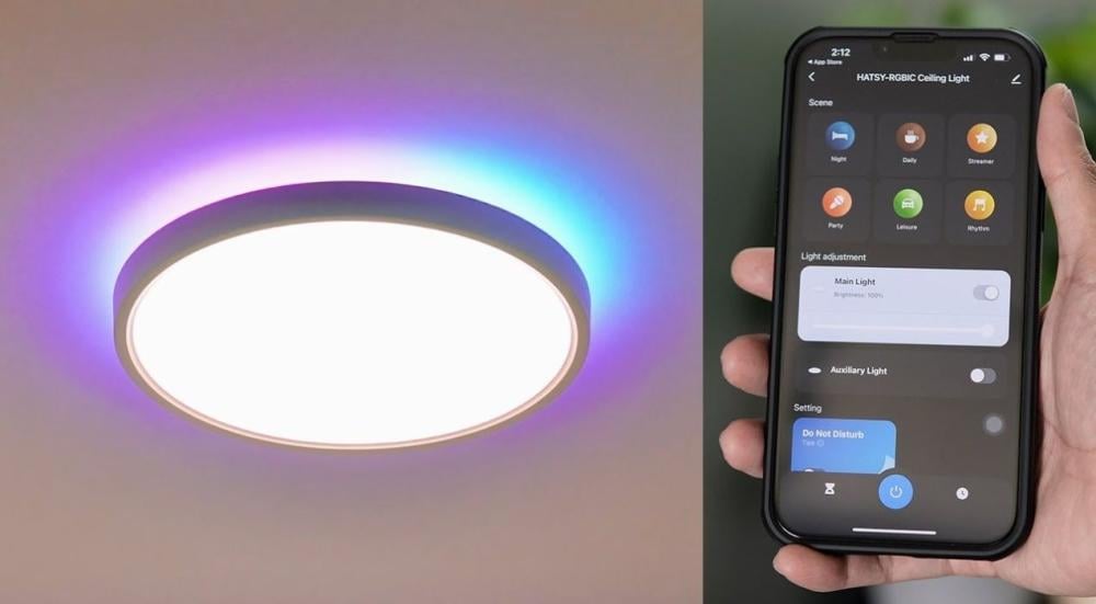 Smart ceiling lighting