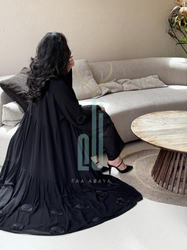 عباية شيفون دبل شك يدوي ، القصة استريت