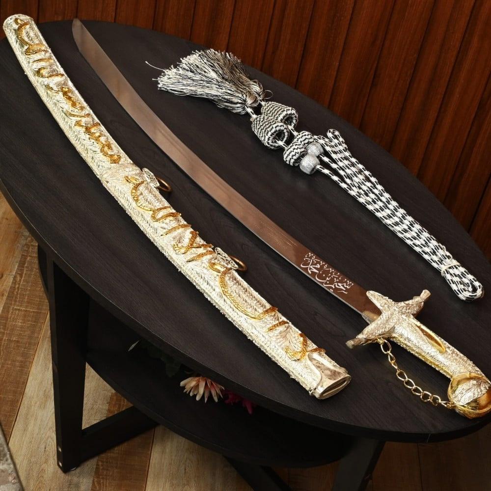 سيف التوحيد دمشقي نحت الأسم ليزر حسب الطلب