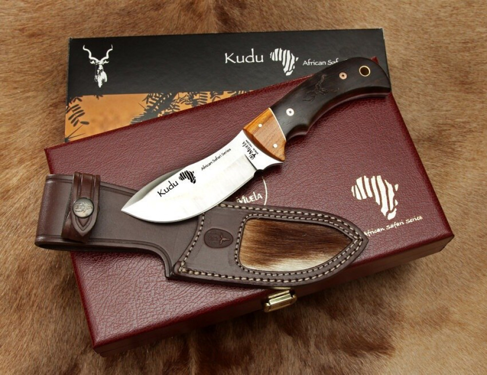 نصل ثابت  kudu salesسكين من شركة مويلا الاسبانية ( Muela) .