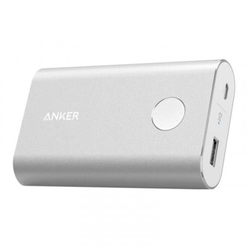 شاحن متنقل أنكر باور كور بلس 10050 مخرج واحد بتقنية IQ و QC3.0 فضي