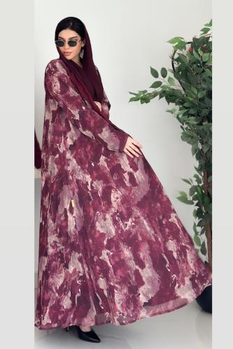 عبايه نجدية عنابيه