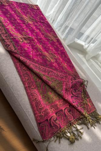 Ksh7 شال كشميري يلبس عالجهتين