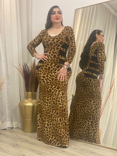 فستان استرتش بيج غامق