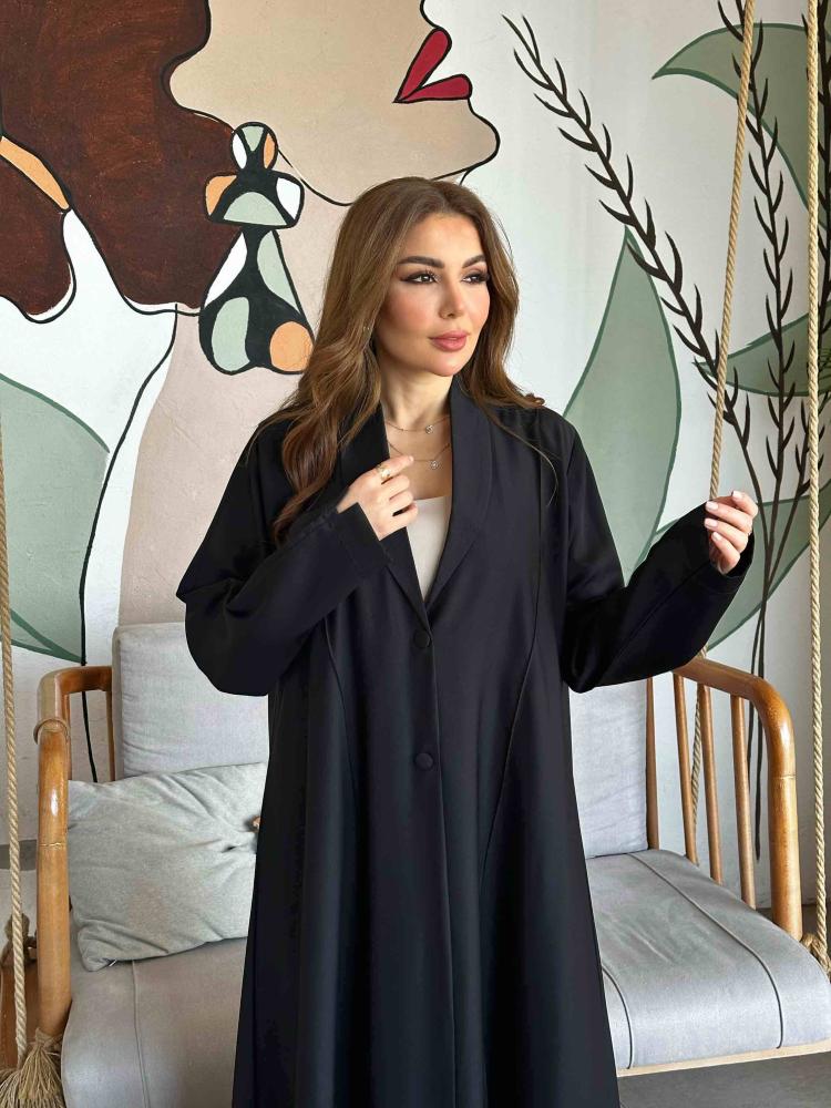 عبايات بياقة-عباية رسمية-عبايات عزة المتميزة