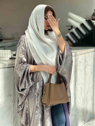 عبايه موف بلمعه
