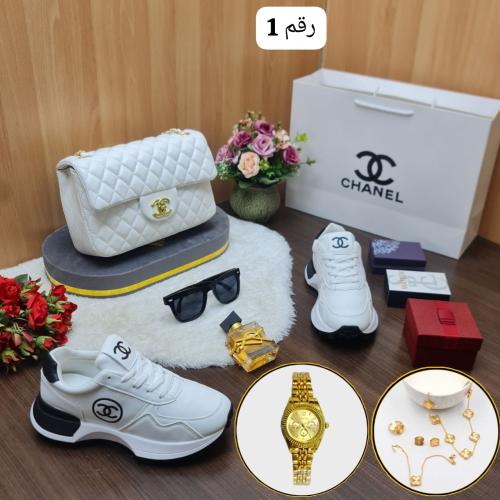 طقم شنطة ماركة شانيل