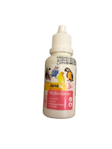 Jana Multivitamin Drops (For All Birds) 30ml قطرات...