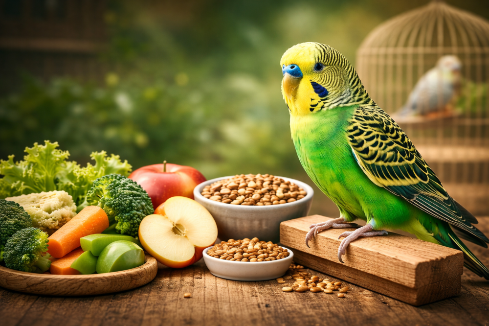 طريقة إعداد جدول تغذية يومي لطيور الزينة في المنزل