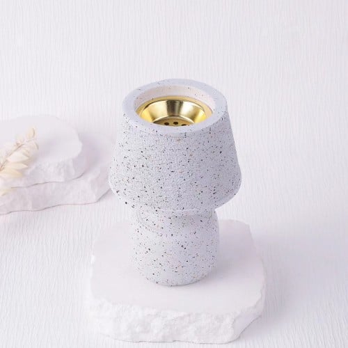 Reverse flow ceramic incense burner - seashells and fish - متجر غصن الصنوبر