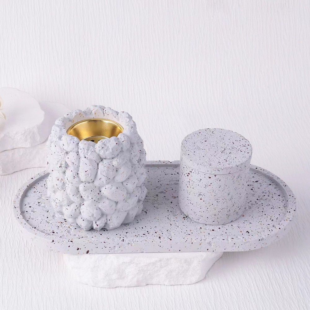 Reverse flow ceramic incense burner - seashells and fish - متجر غصن الصنوبر