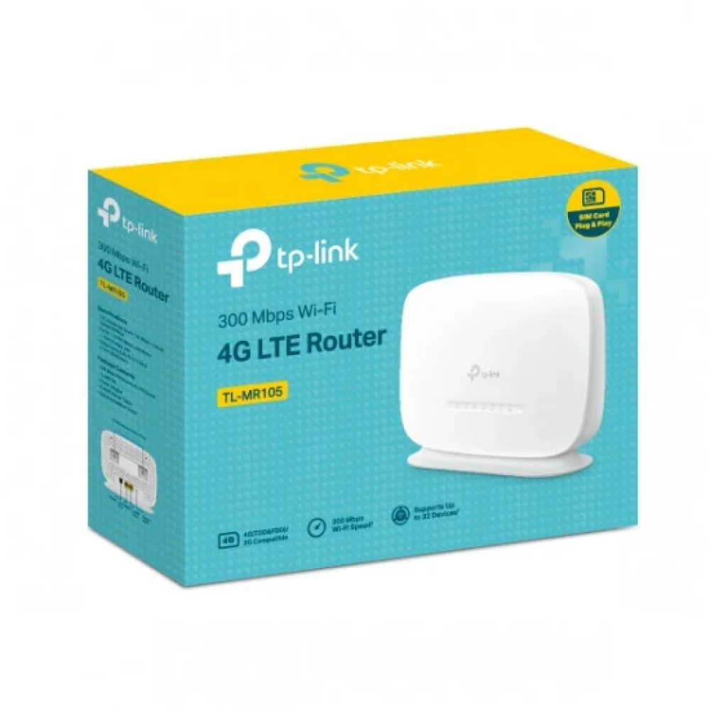 راوتر تيبي لينك TP-LINK TL-MR105 300Mbps Wi-FI 4G LTE