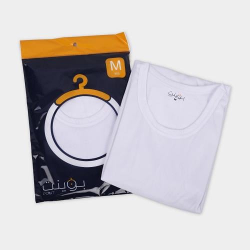 فانيلة بوينت رجالي نصف كم دائري