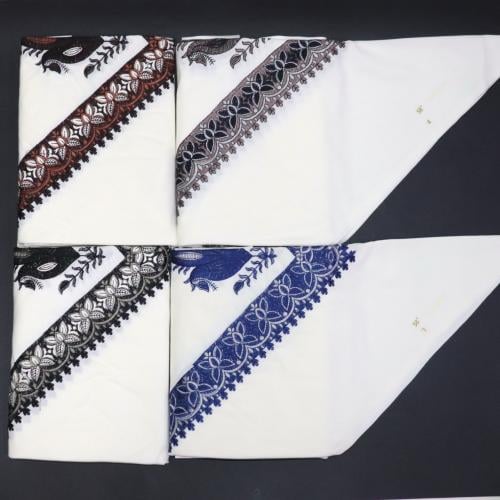 غترة بروجية شتوي بيج مطرز