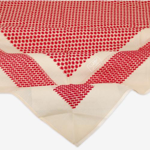 شماغ البسام بريز أحمر بيج