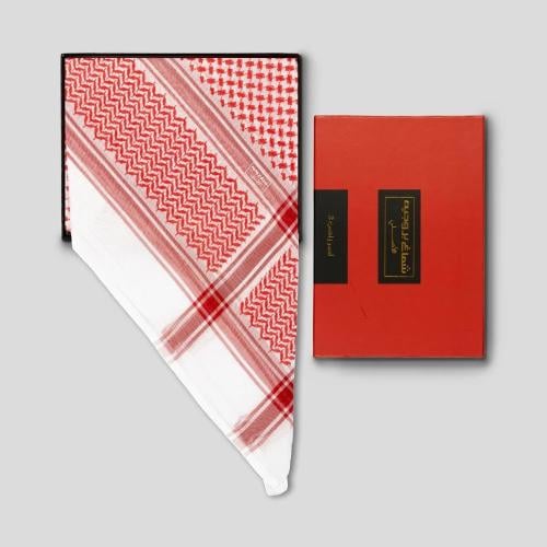 شماغ بروجية كلاسيك احمر زاهي