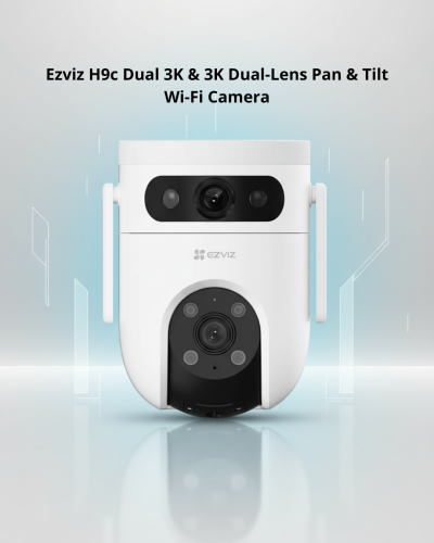 كاميرا Ezviz H9c Dual 3K – كاميرا منزلية مزدوجة العدسات Wi-Fi بدقة عالية