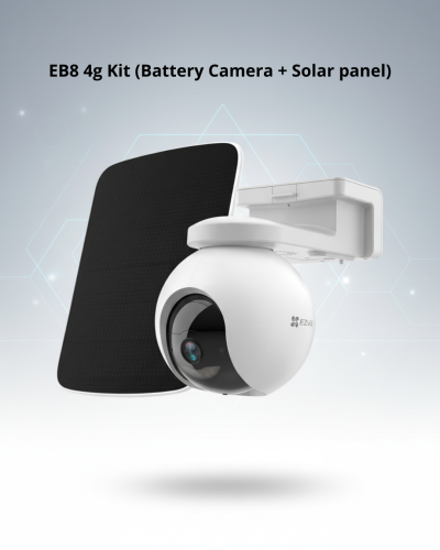كاميرا أمان EB8 4G – عدة متكاملة (كاميرا بطارية + لوح شمسي)