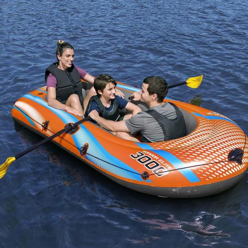قارب كوندور 3000القابل للنفخ مع مجاديف ومضخة من بست واي – Bestway Kondor 2000 Raft Set