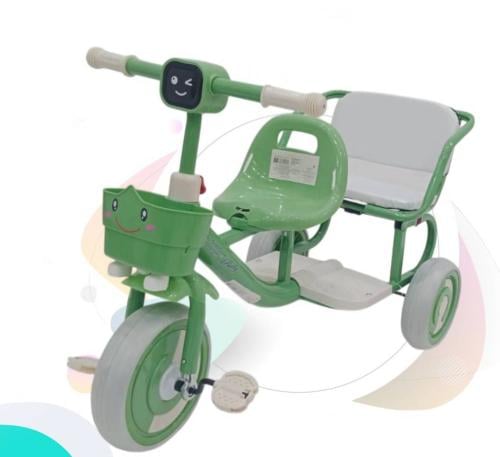 دراجة اطفال ثلاثية العجلات  مقعدين