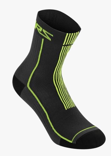 ALPINESTER SOCKS SUMMER SOCKS 15 BLACK ACID YELOW