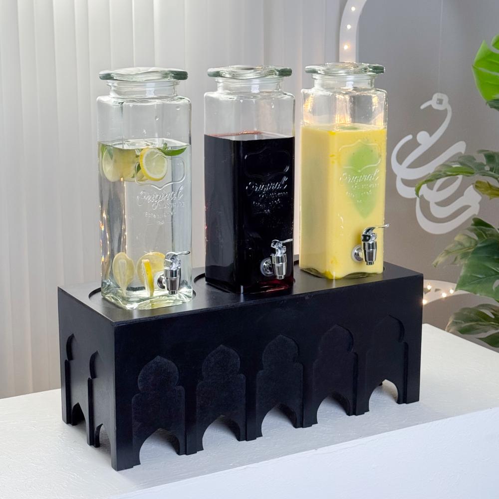 ميني طاولة تقديم أسود