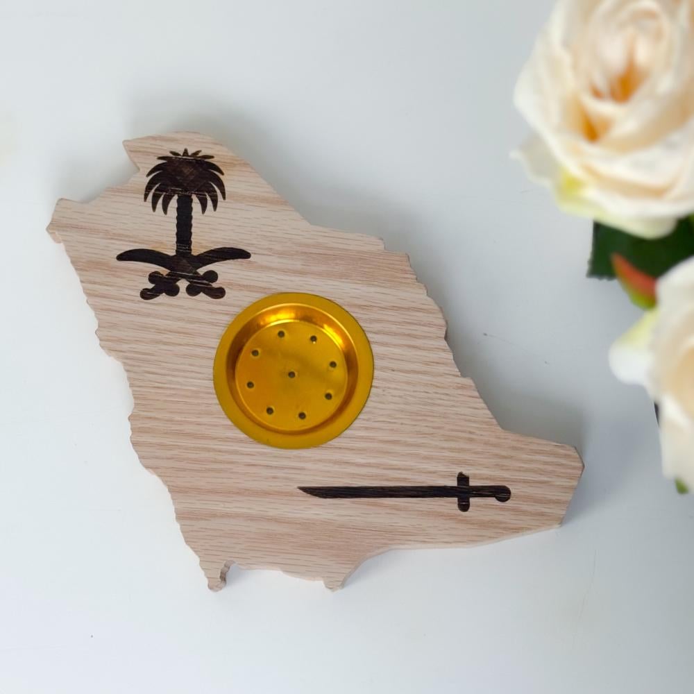 مبخرة خريطة السعودية