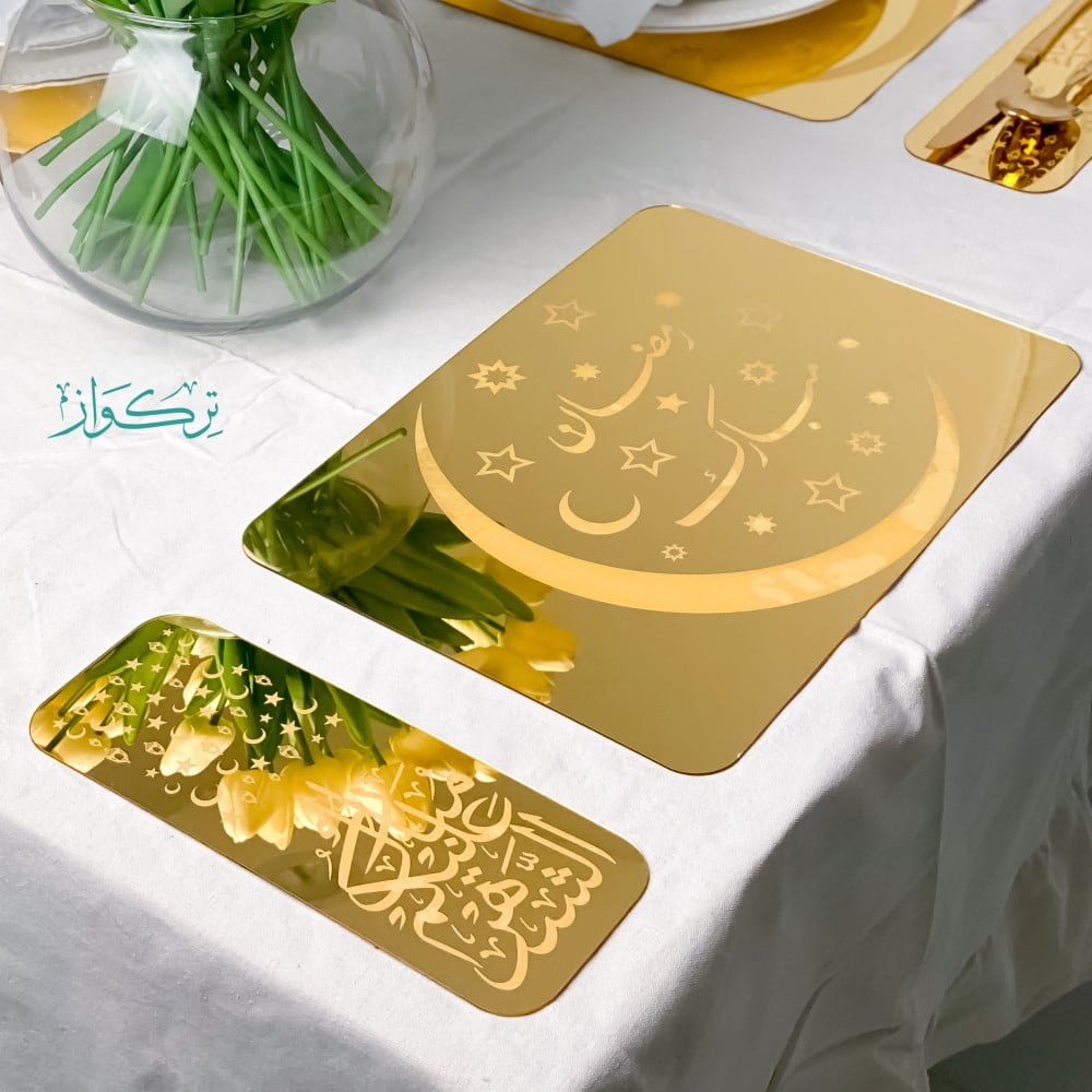 قاعدة صحون ، و ملاعق ( اكريليك مرايا )