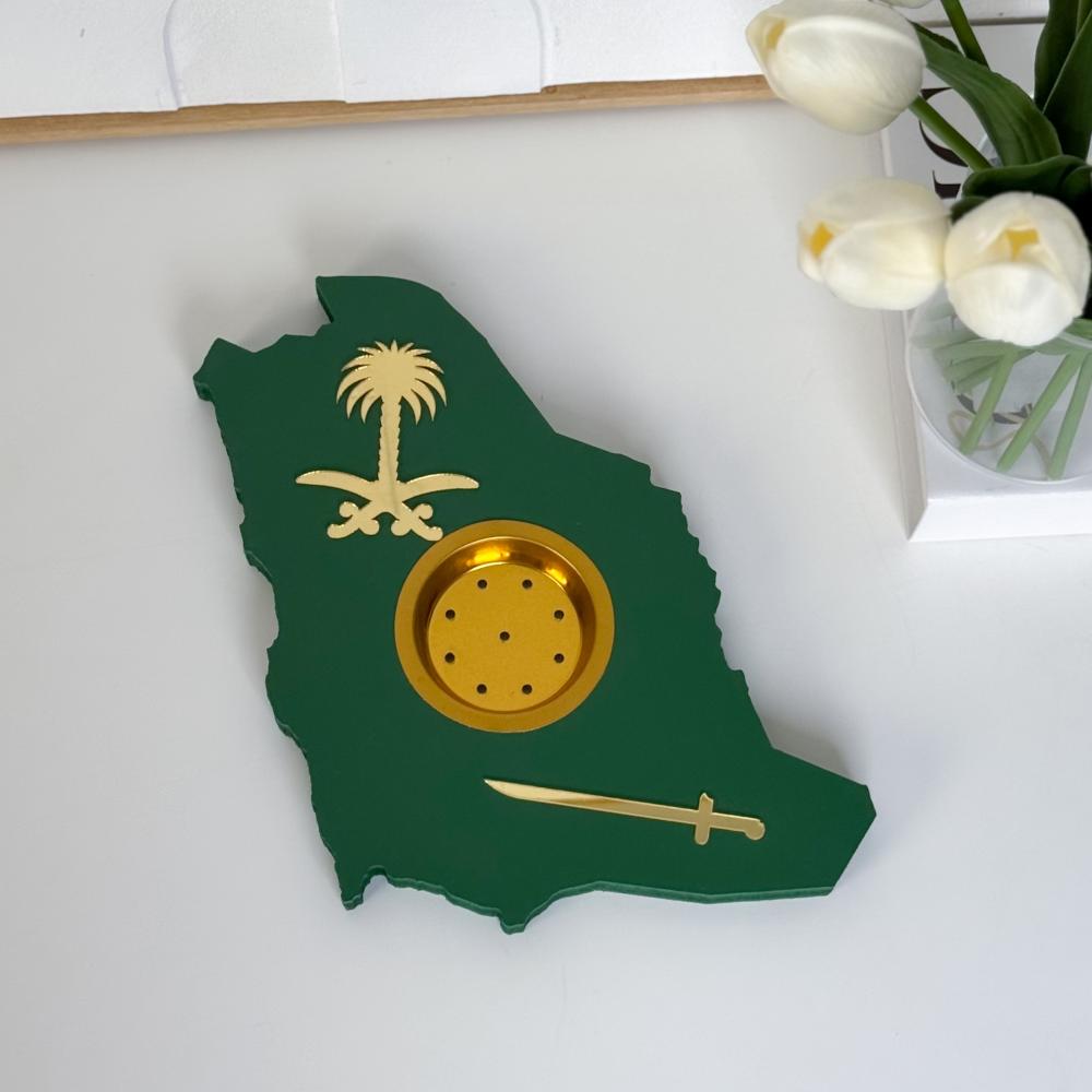 مبخرة خريطة السعودية